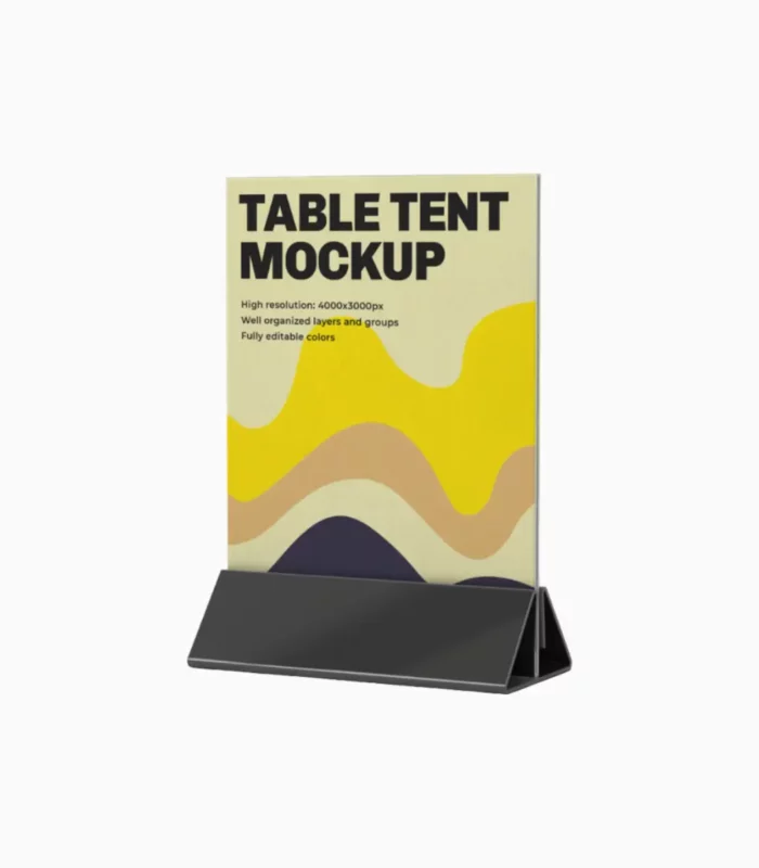 One Tab Packaging Table Tents image